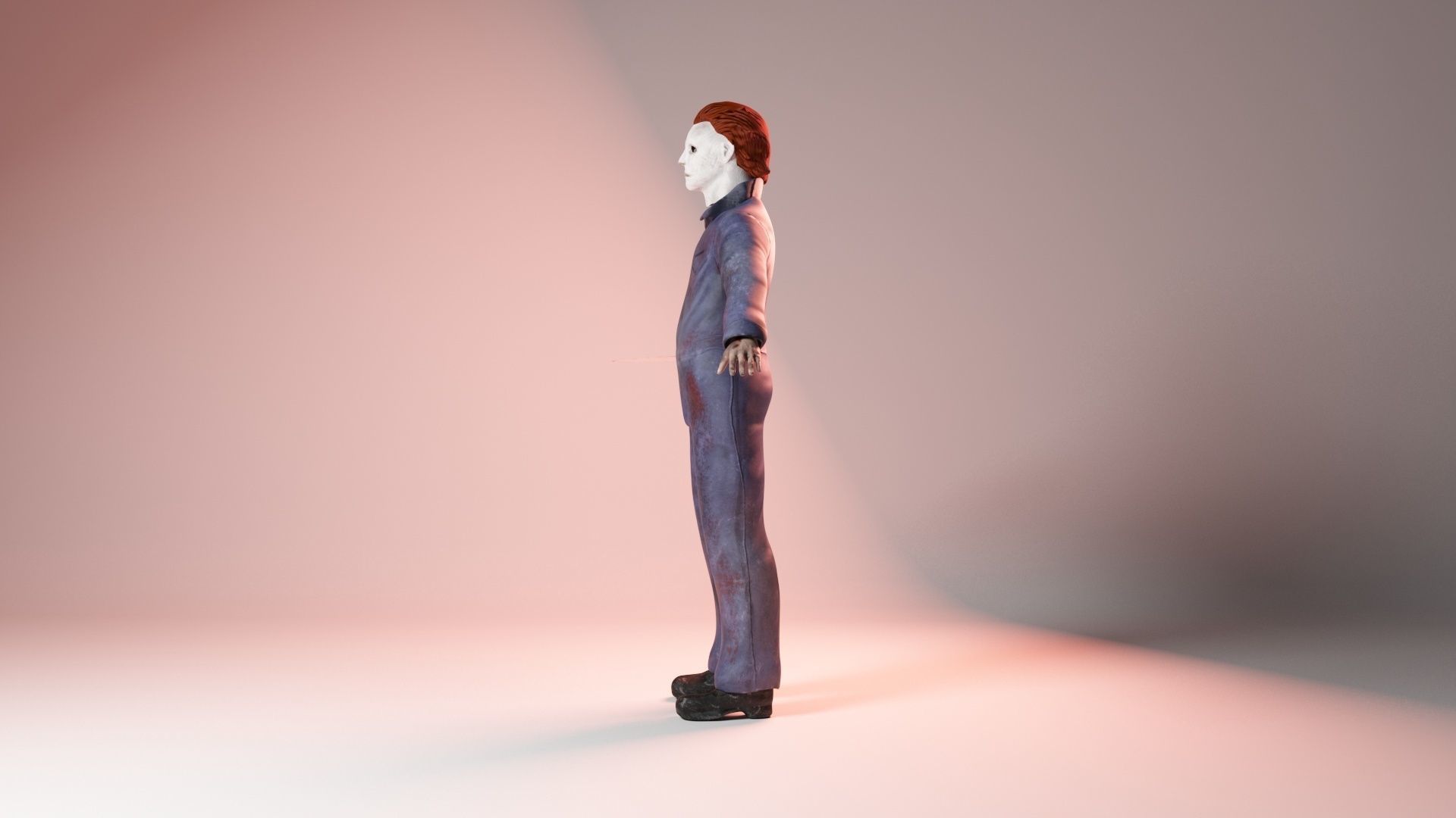 Mike Myers Halloween 3d model Low-poly 3D model_24