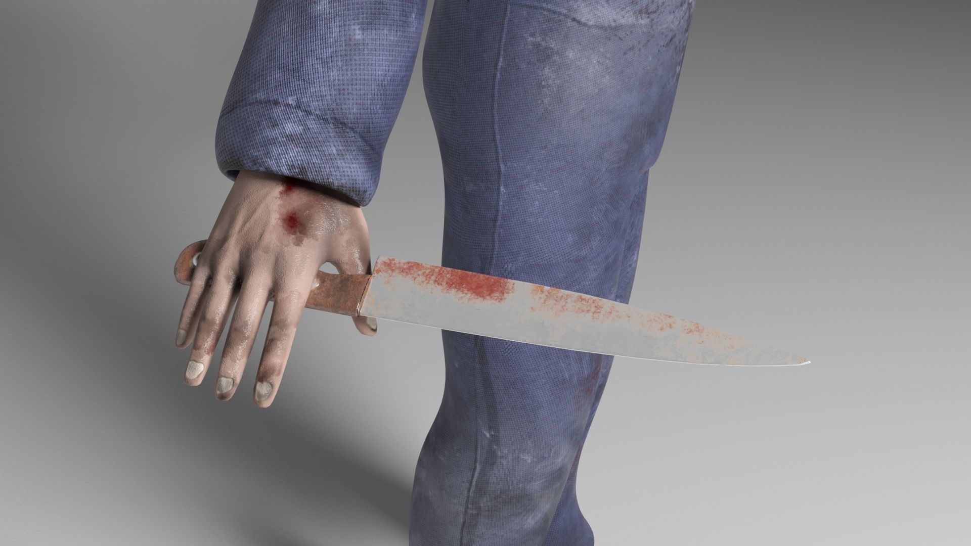 Mike Myers Halloween 3d model Low-poly 3D model_3