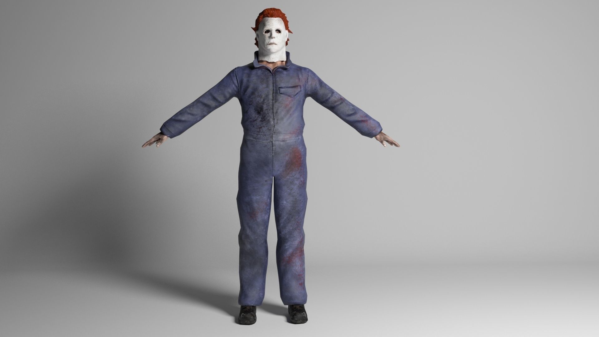 Mike Myers Halloween 3d model Low-poly 3D model_14