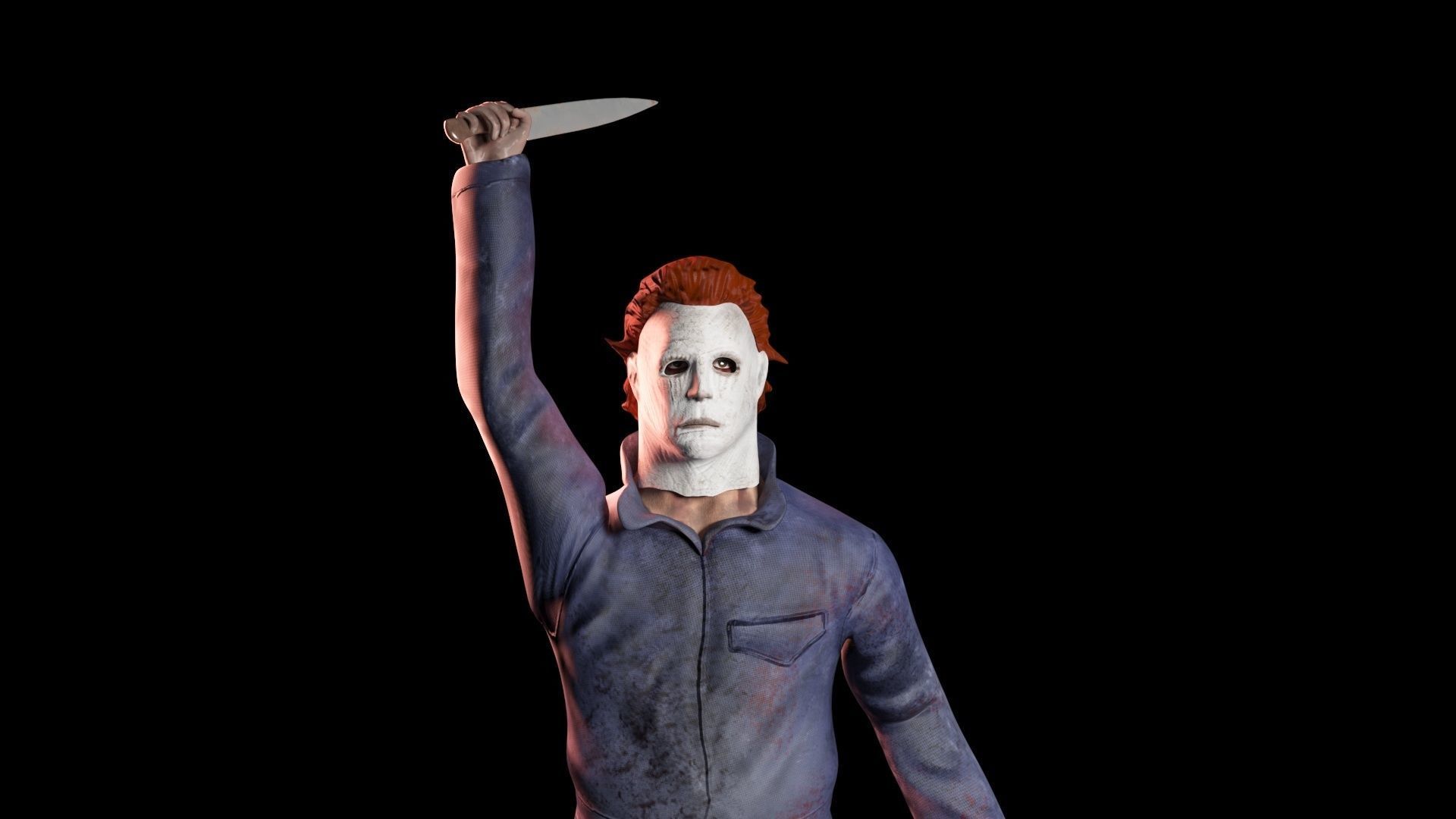 Mike Myers Halloween 3d model Low-poly 3D model_10