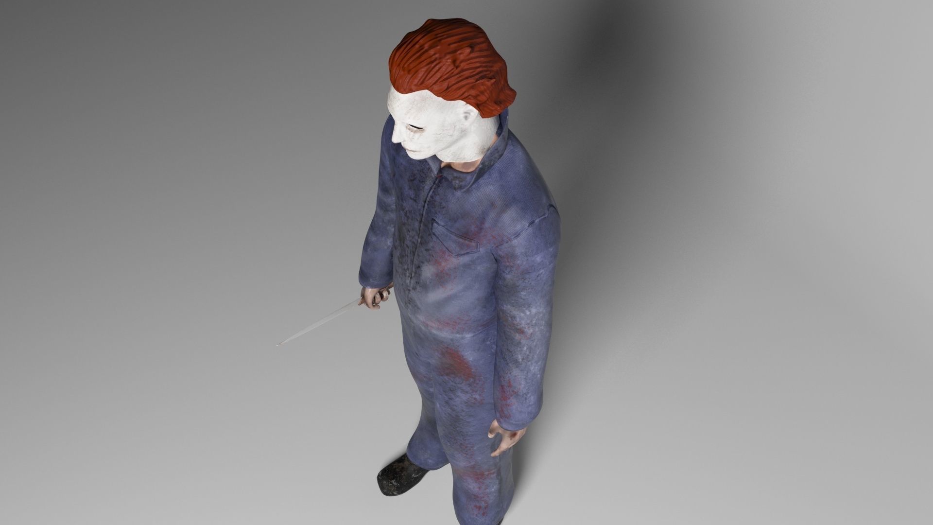 Mike Myers Halloween 3d model Low-poly 3D model_7
