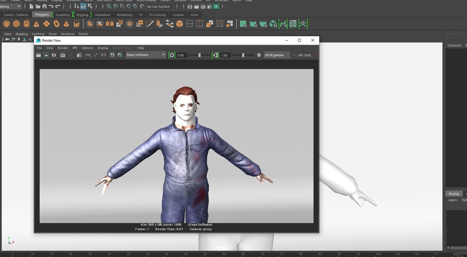 Mike Myers Halloween 3d model Low-poly 3D model_20