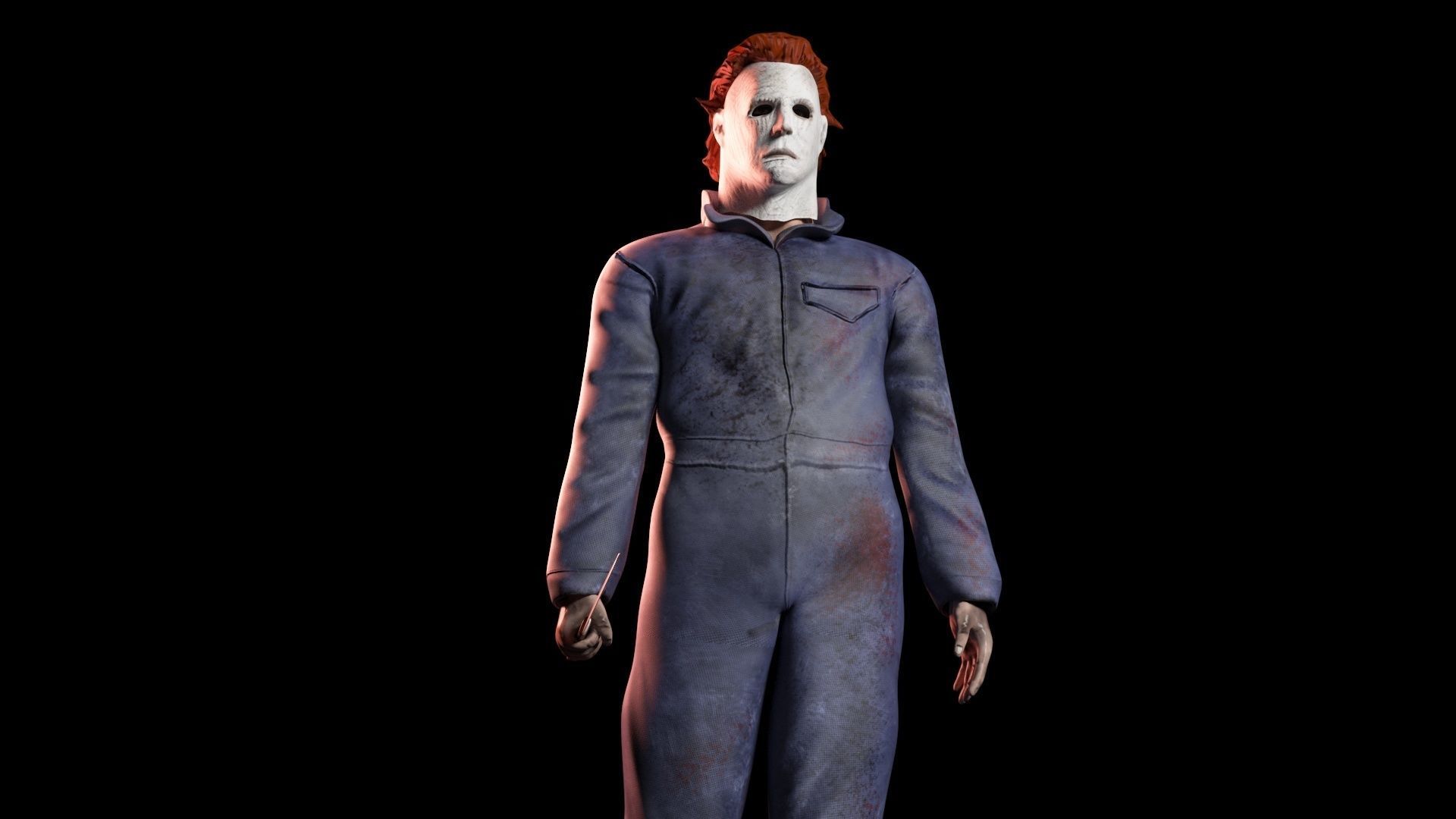 Mike Myers Halloween 3d model Low-poly 3D model_8