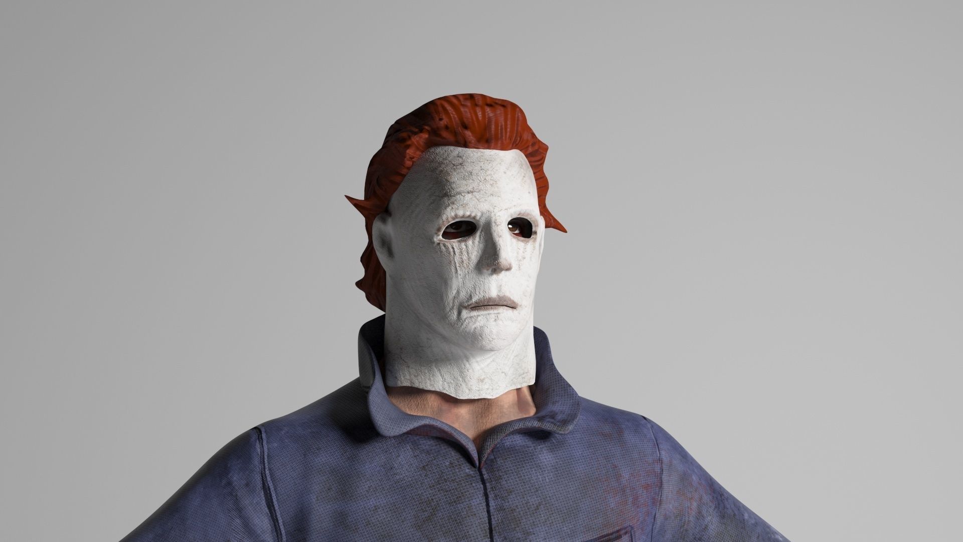 Mike Myers Halloween 3d model Low-poly 3D model_27