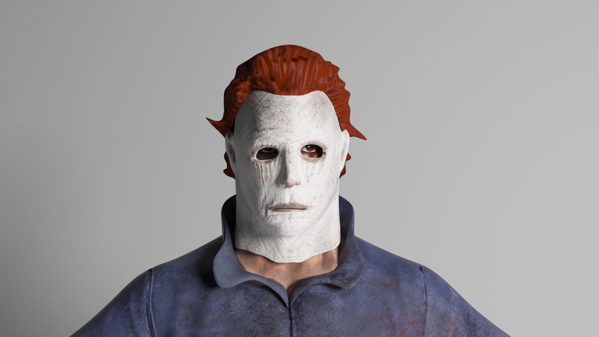 Mike Myers Halloween 3d model Low-poly 3D model_28