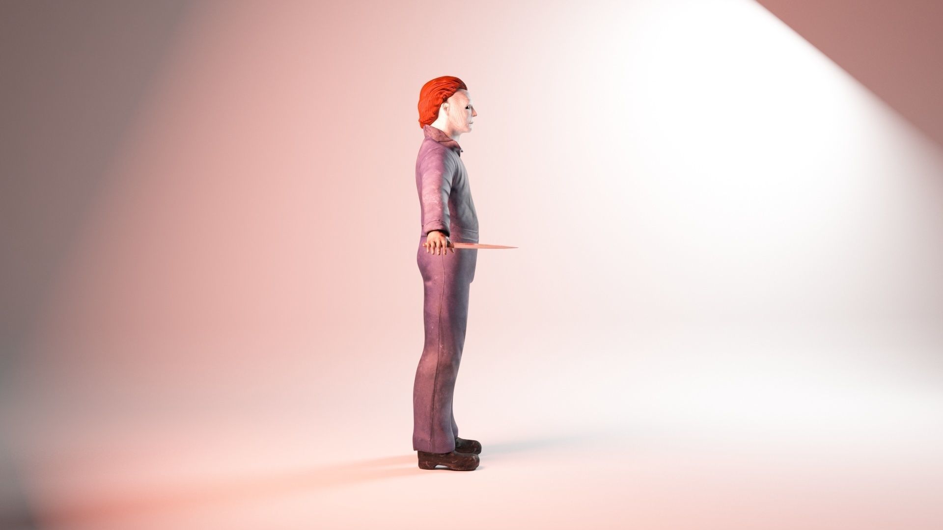 Mike Myers Halloween 3d model Low-poly 3D model_23