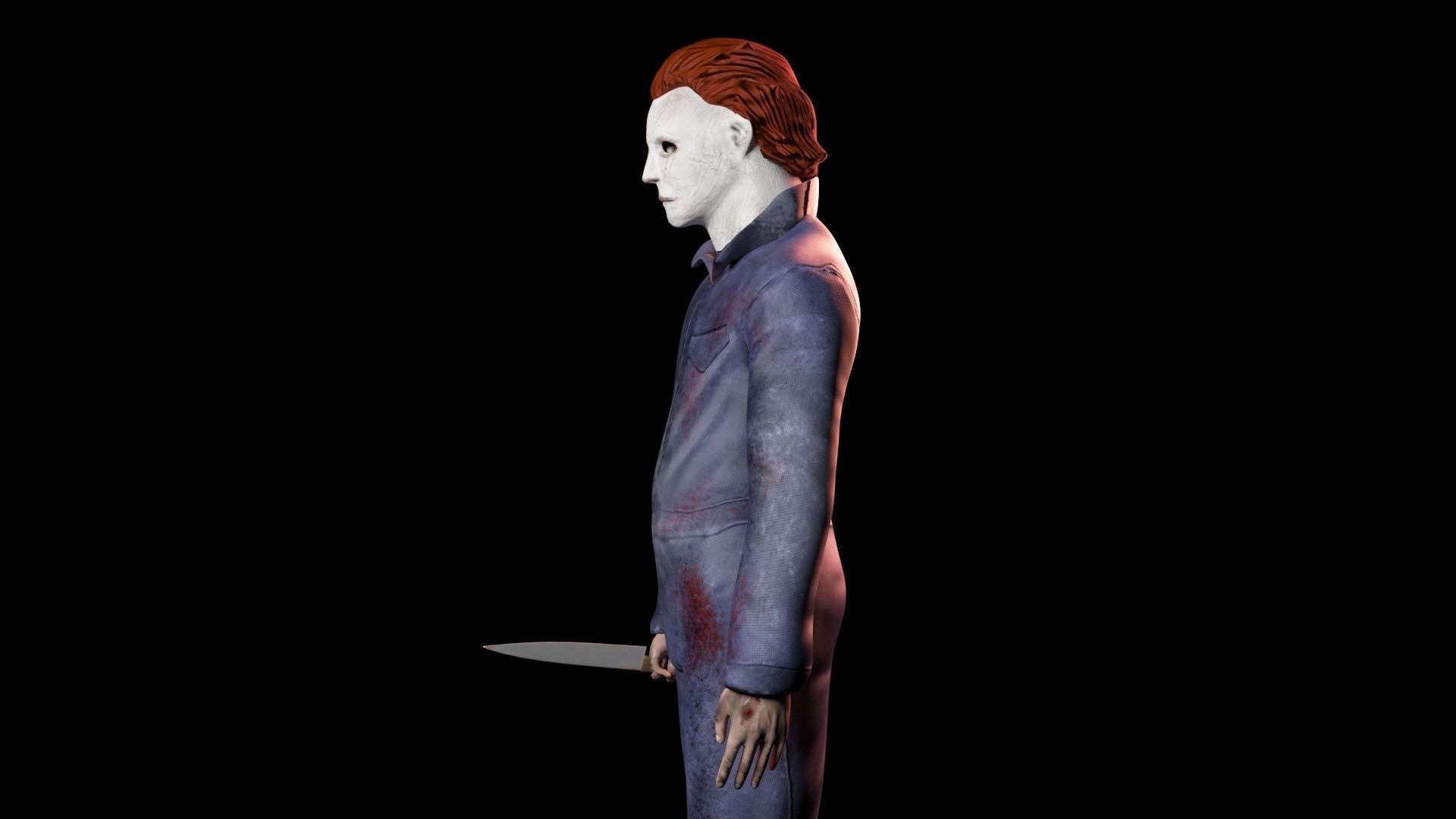 Mike Myers Halloween 3d model Low-poly 3D model_9