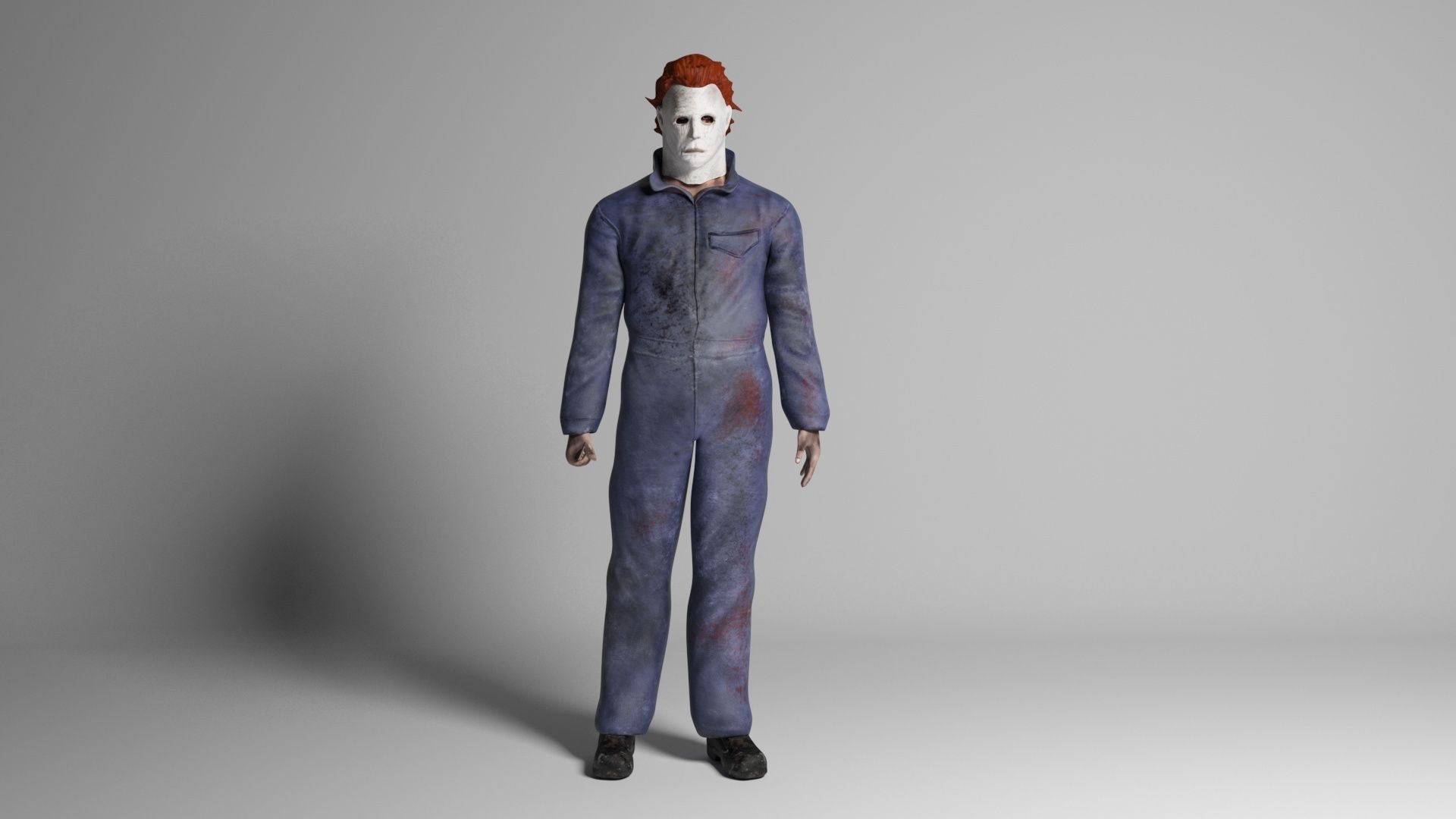 Mike Myers Halloween 3d model Low-poly 3D model_6