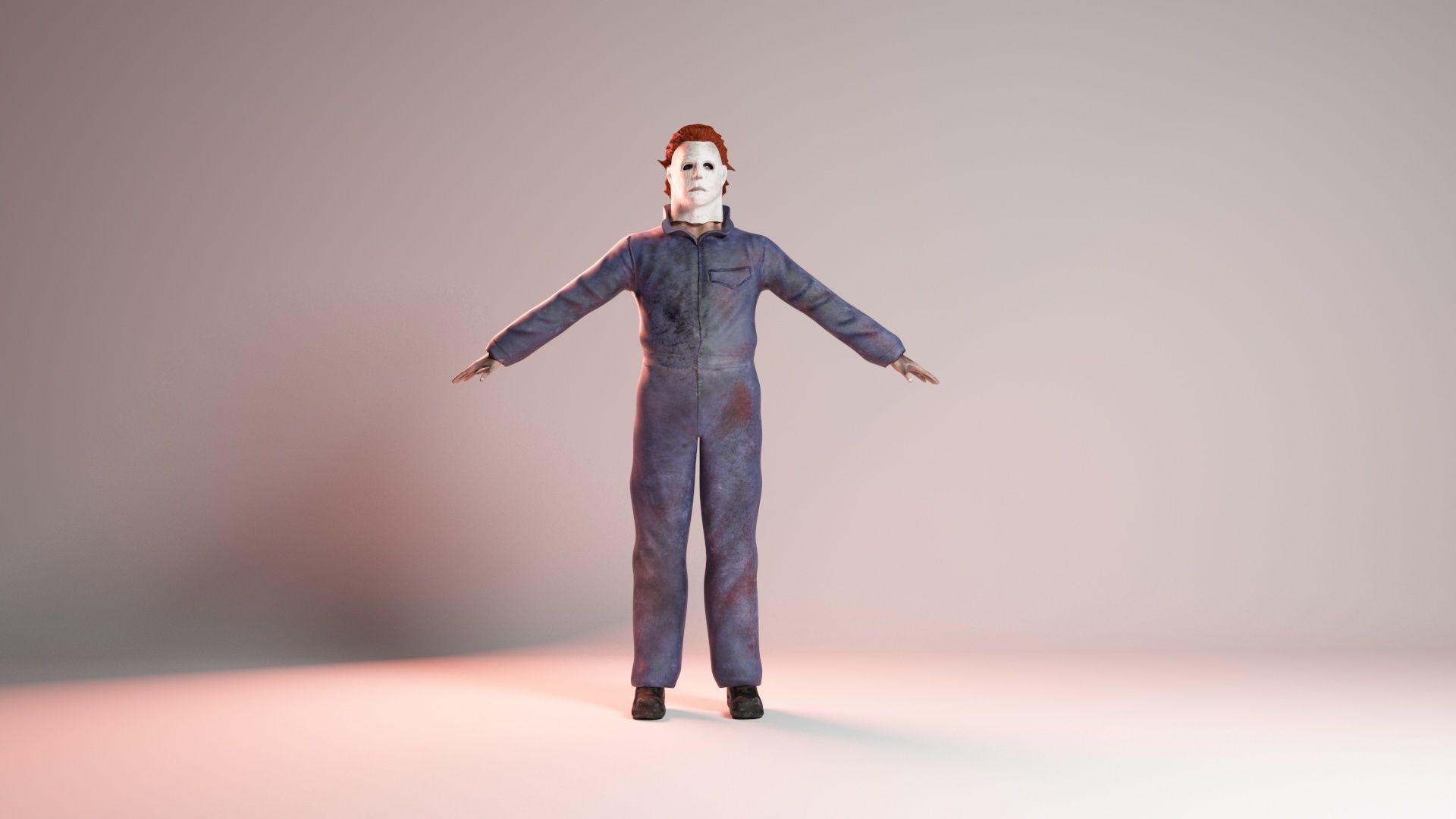 Mike Myers Halloween 3d model Low-poly 3D model_22