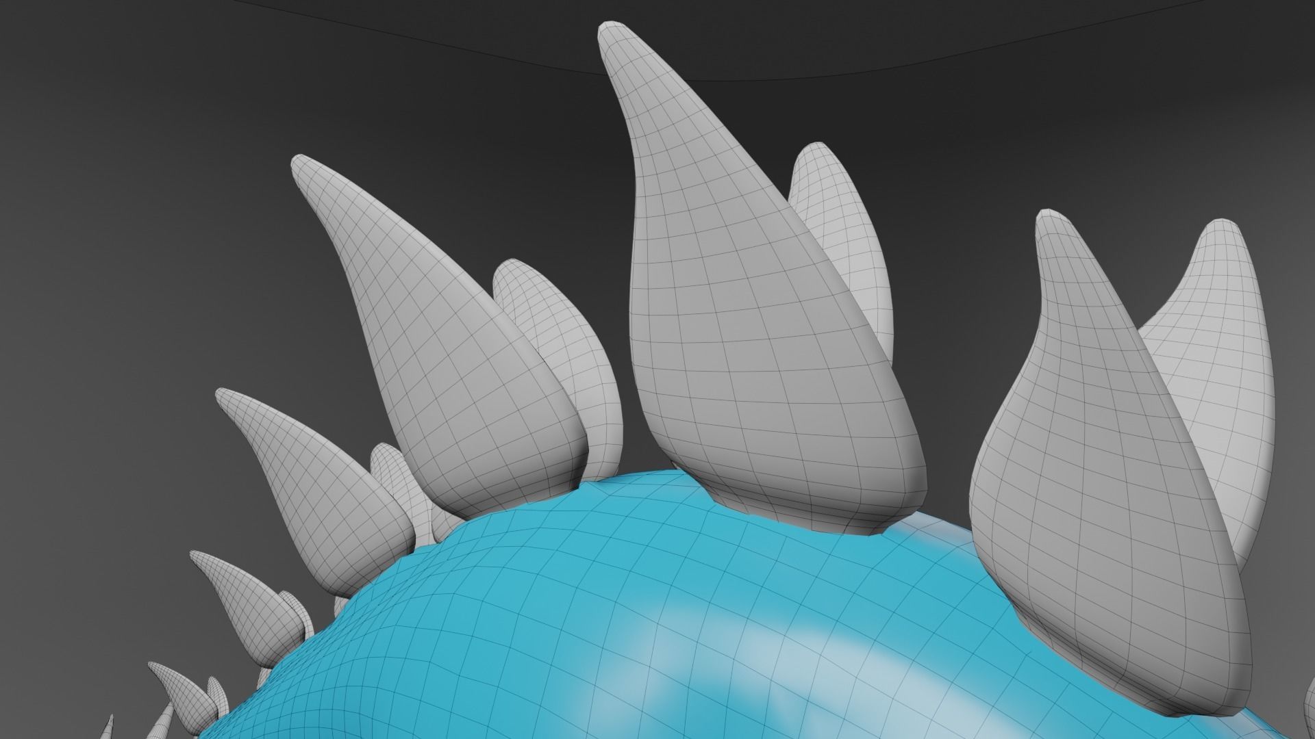 stegosaurus basemesh 3D model_14