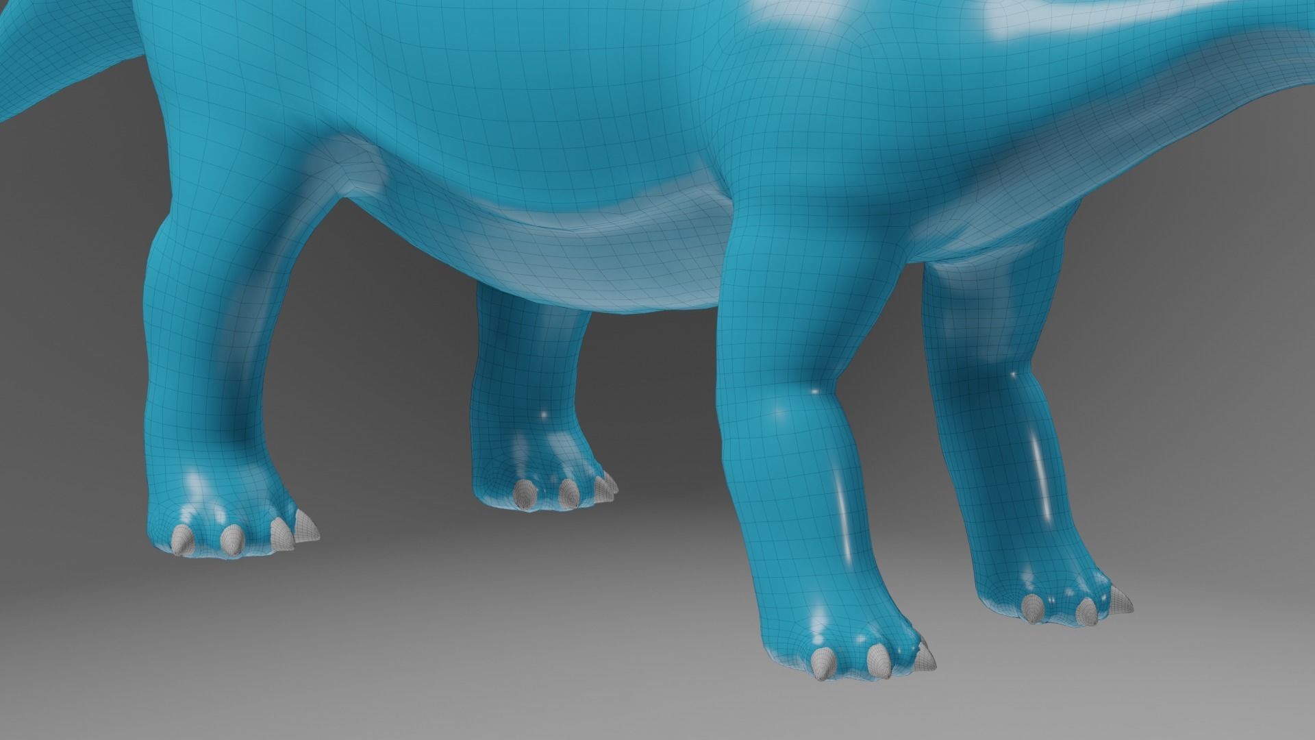 stegosaurus basemesh 3D model_7