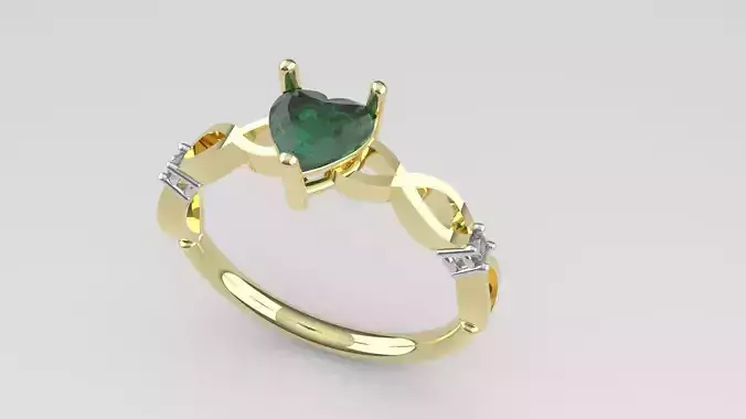 Heart Stone Ring 