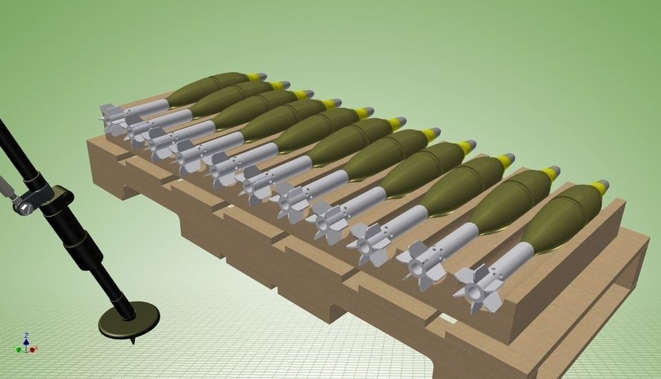 81mm Mortar Free 3D model_2