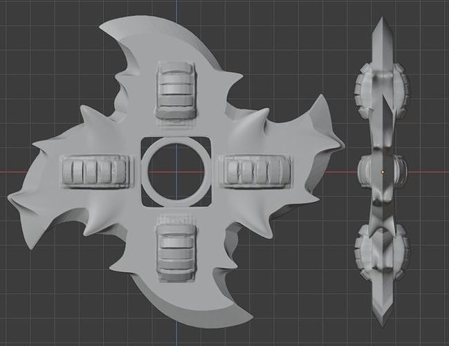 suriken multi-navaja cosplay concept  3D print model