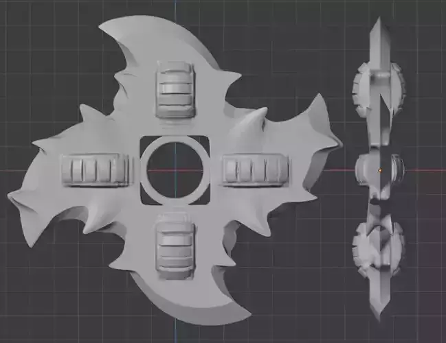 suriken multi-navaja cosplay concept 3D print model