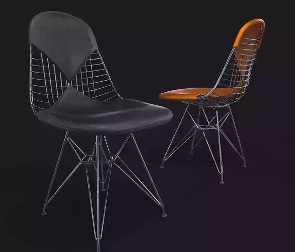Chair Eames base DKR Low-poly 3D model