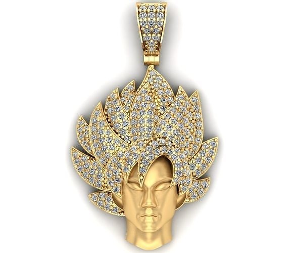 Goku dragon ball z pendant 3D print model 3D print model