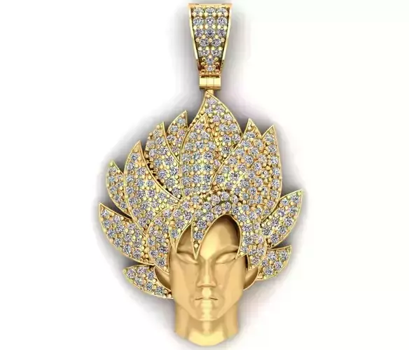 Goku dragon ball z pendant 3D print model