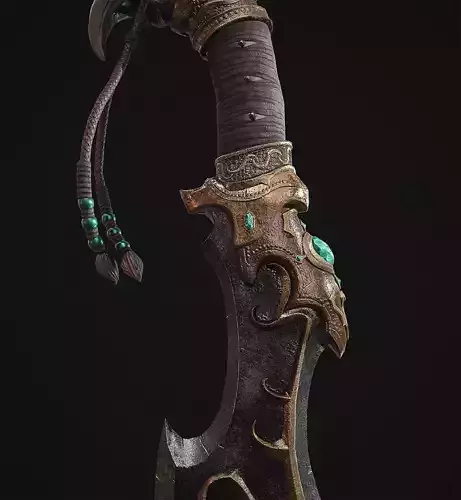 Dagger sword Low-poly 3D model