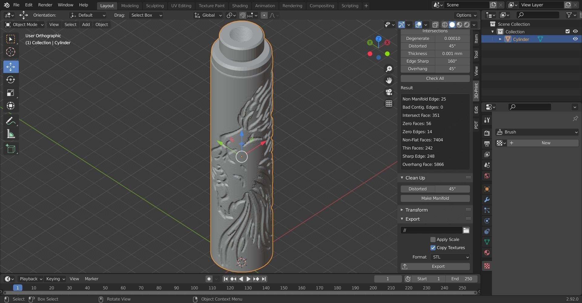airsoft suppressor 3D print model_6