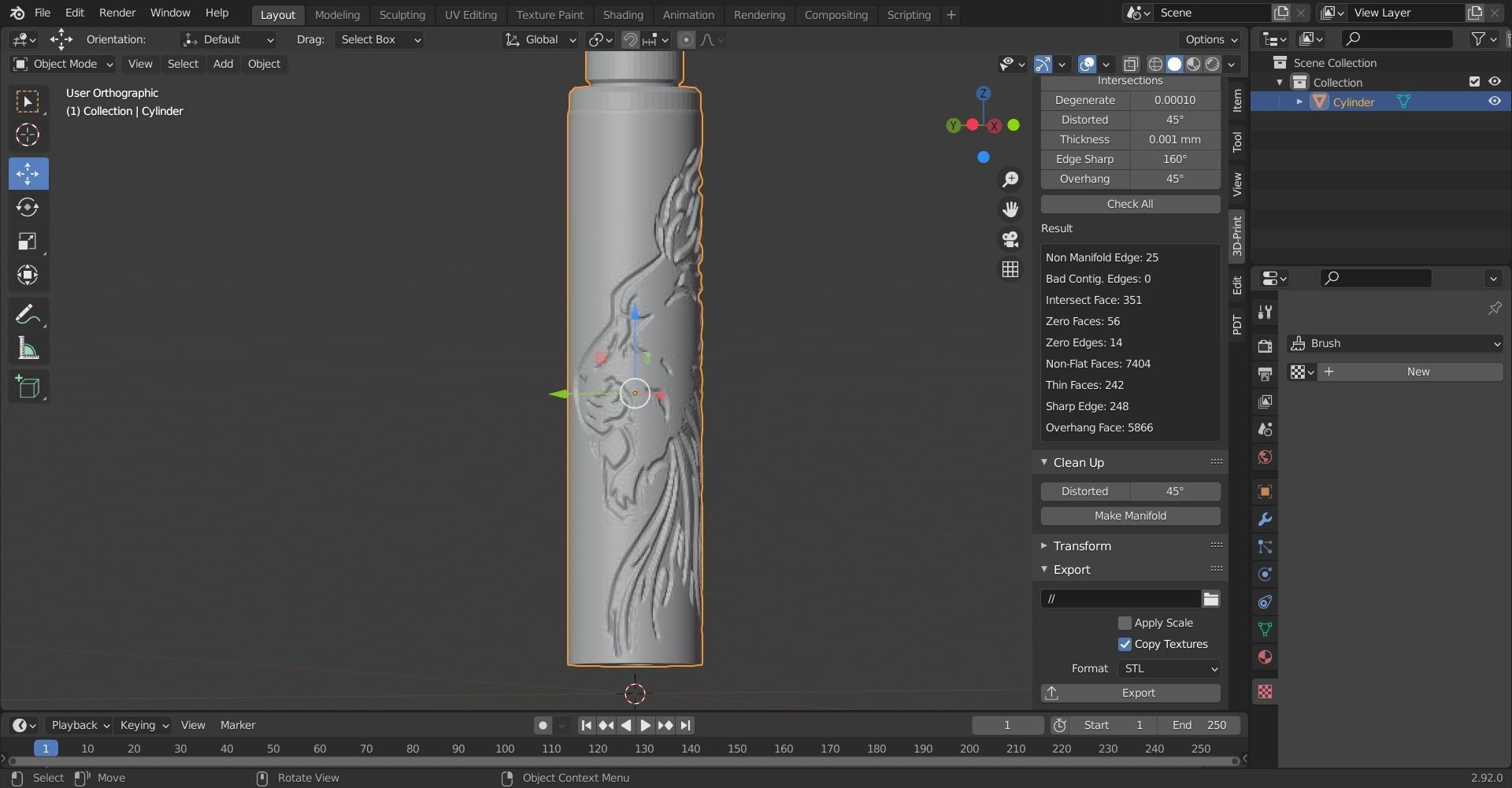 airsoft suppressor 3D print model_11