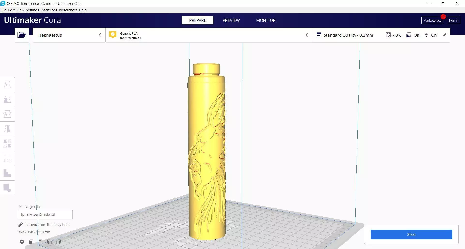 airsoft suppressor 3D print model_0
