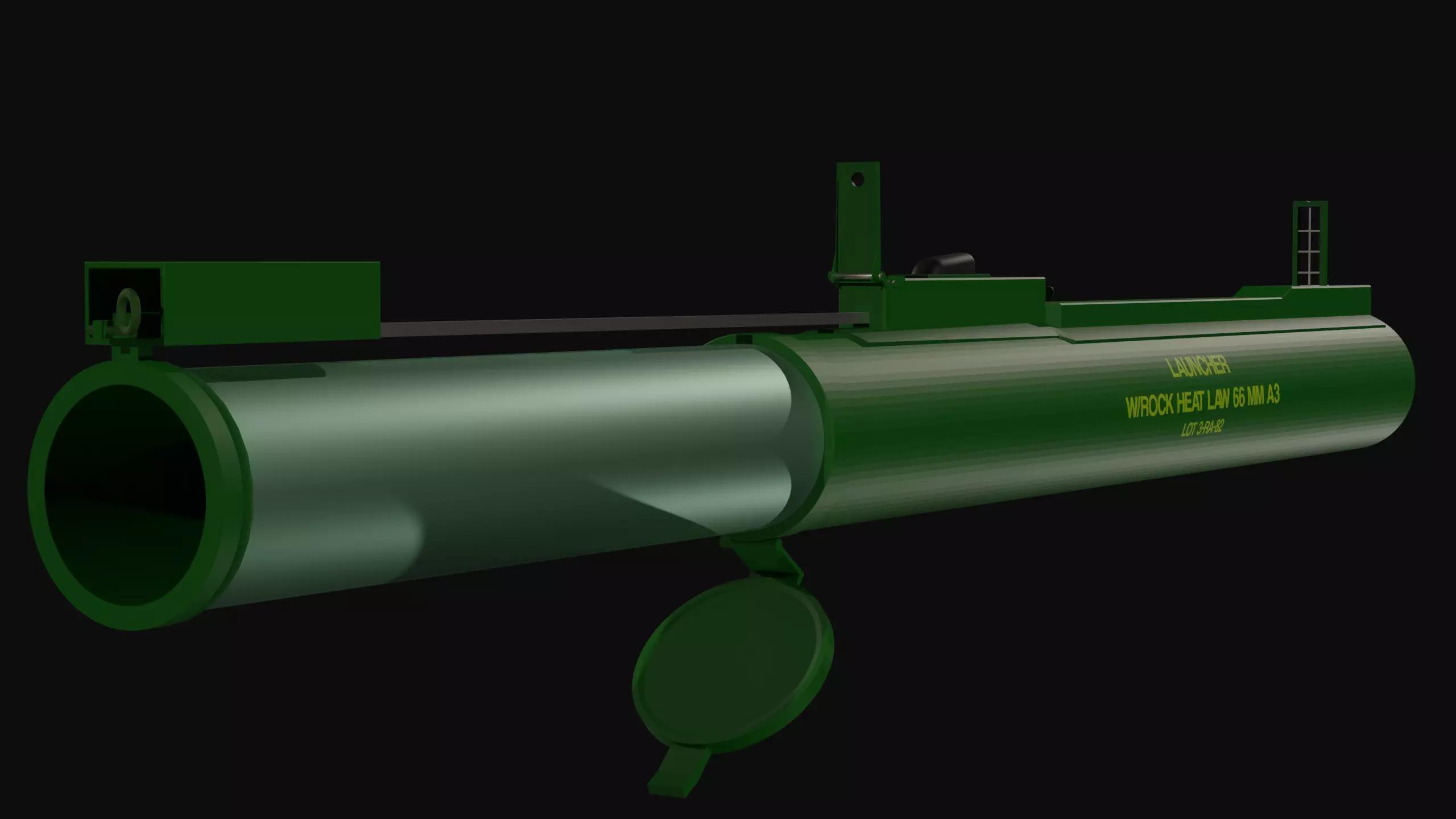 M72 Law Low Poly Low-poly 3D model_0