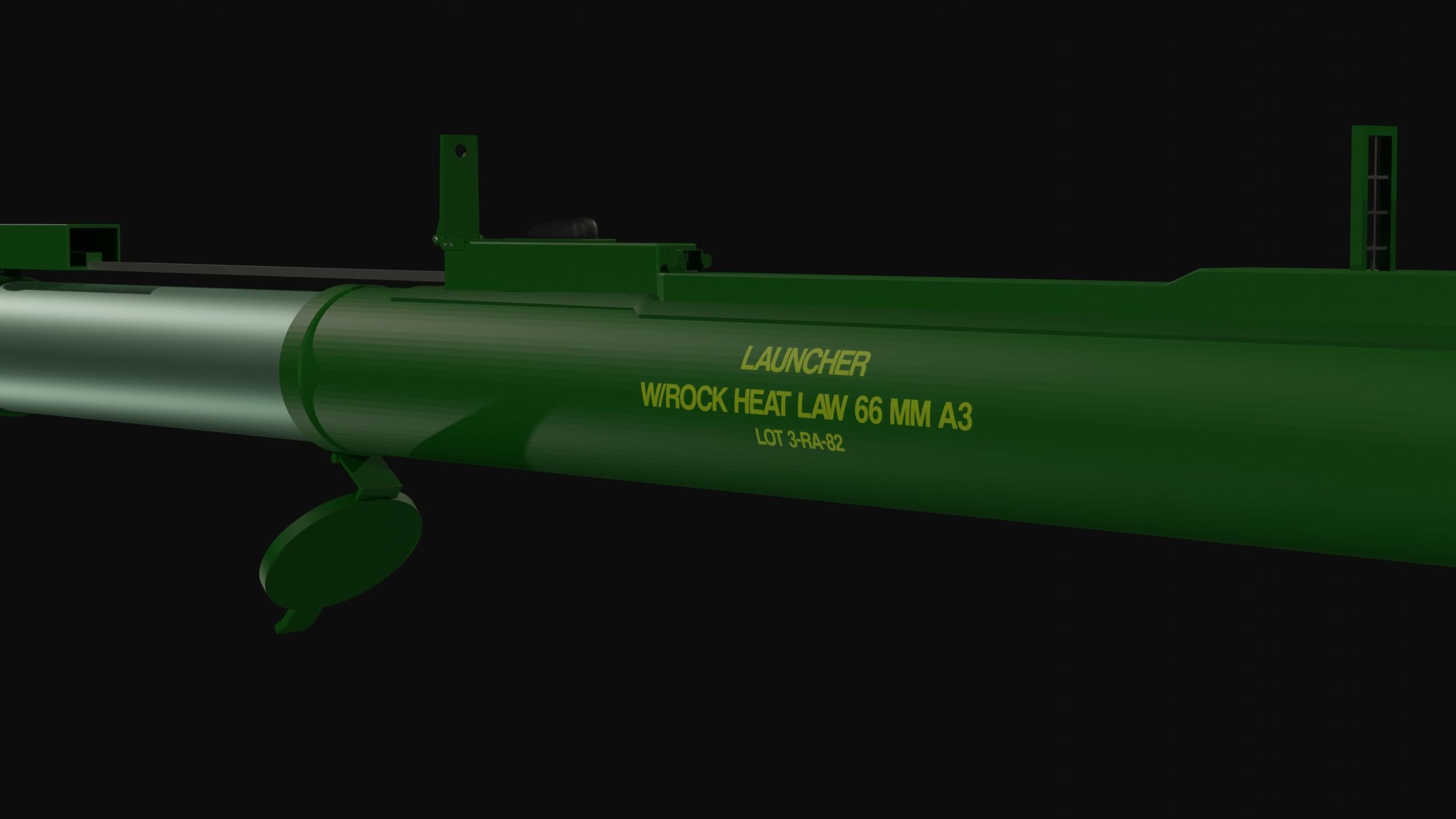 M72 Law Low Poly Low-poly 3D model_6
