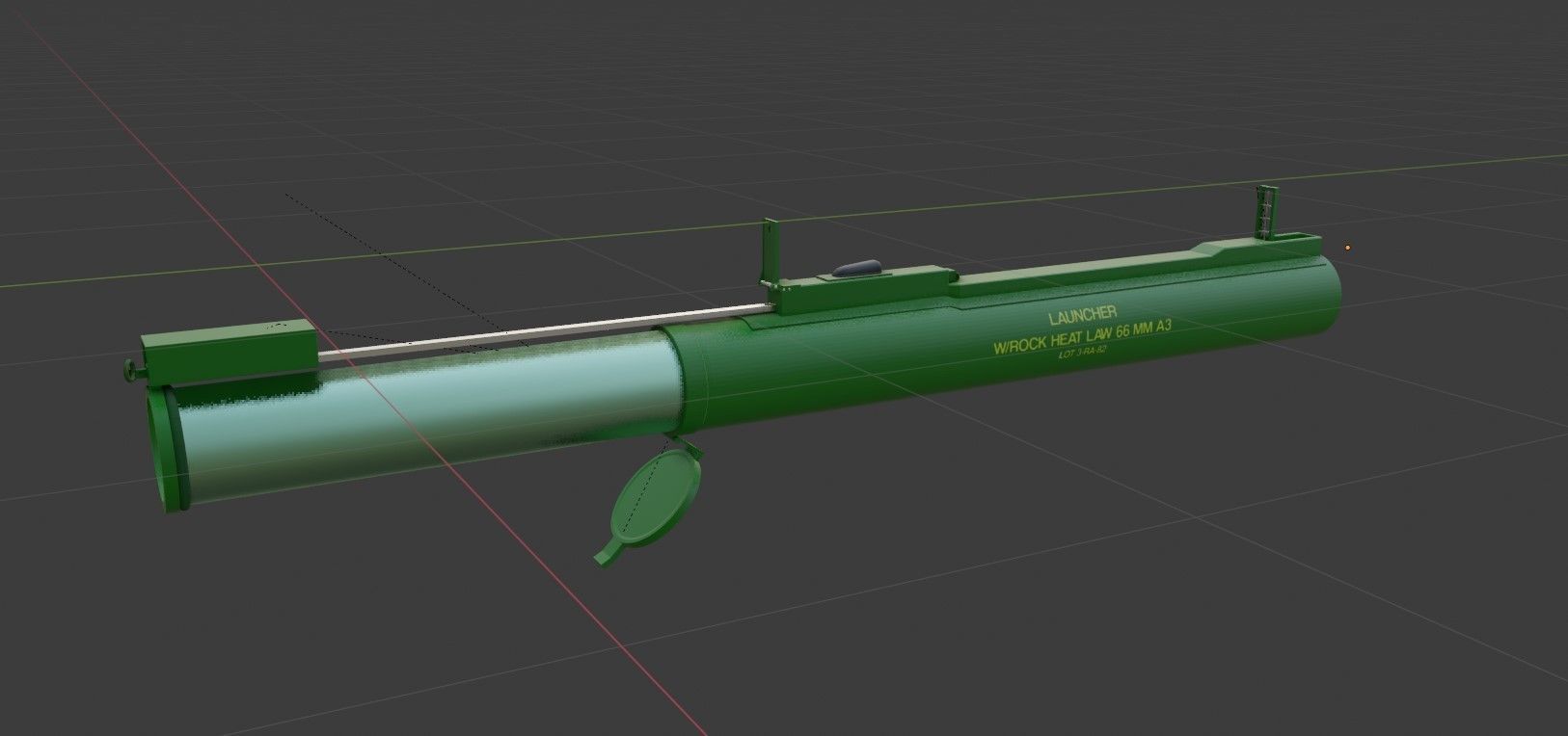 M72 Law Low Poly Low-poly 3D model_10