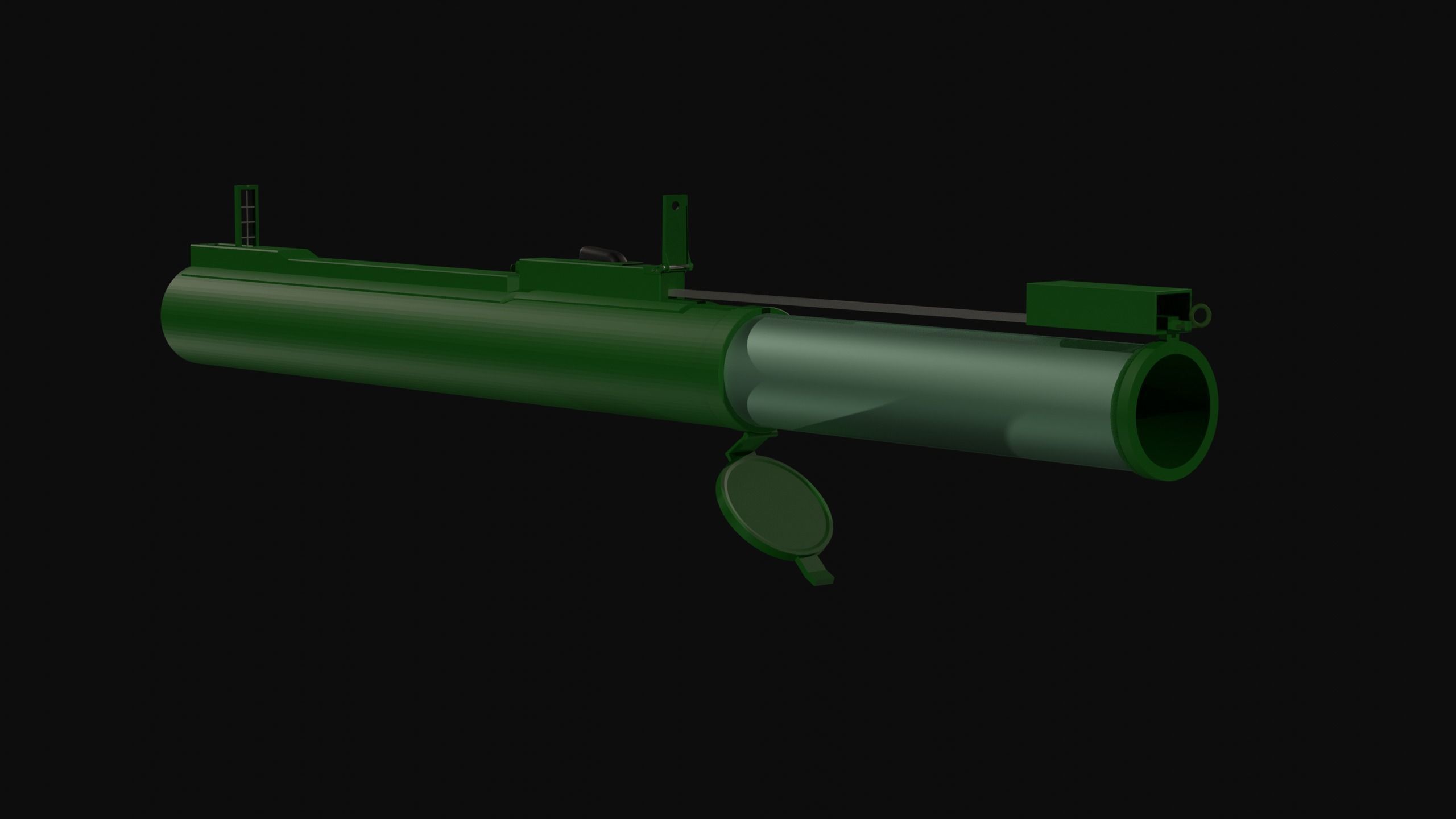 M72 Law Low Poly Low-poly 3D model_4