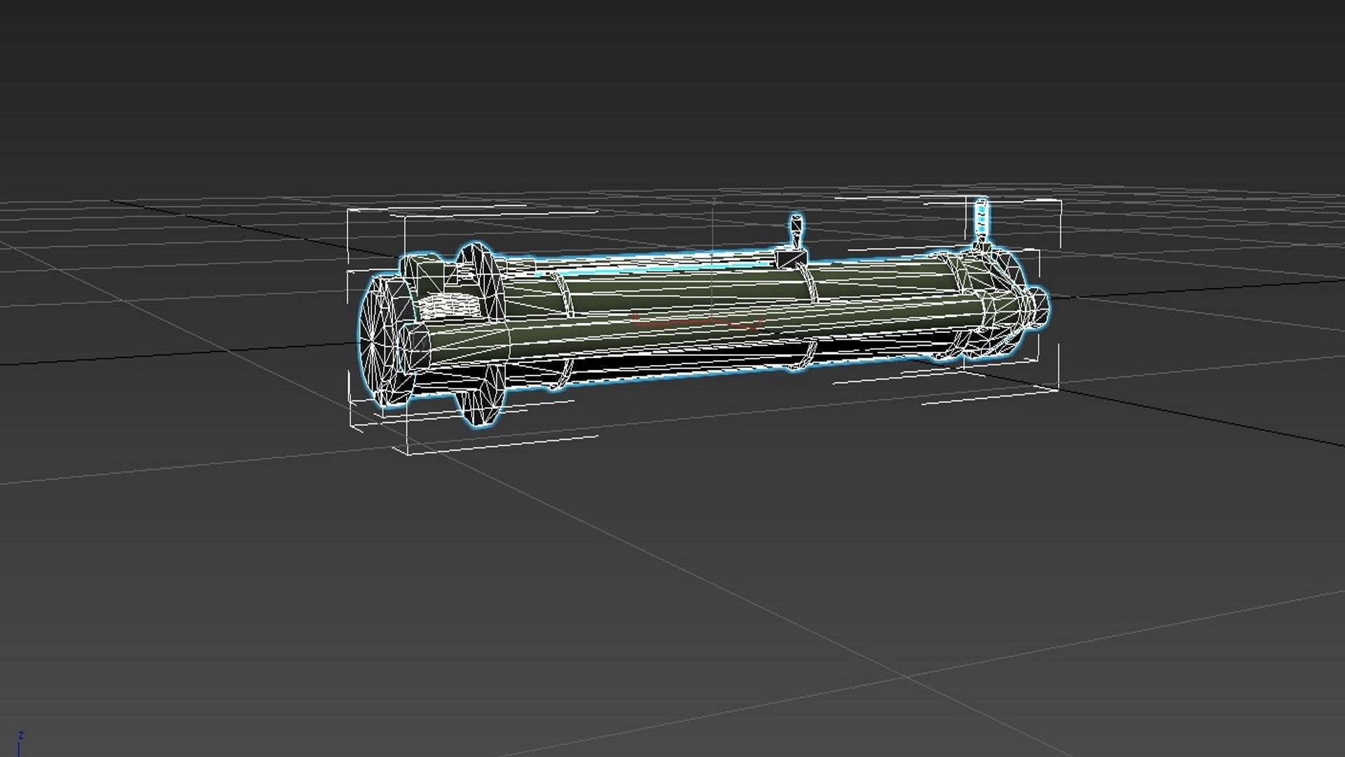 RPG-30 hook-Kryuk Low-poly 3D model_8
