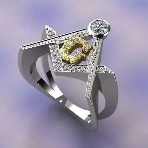 mason ring 3D print model