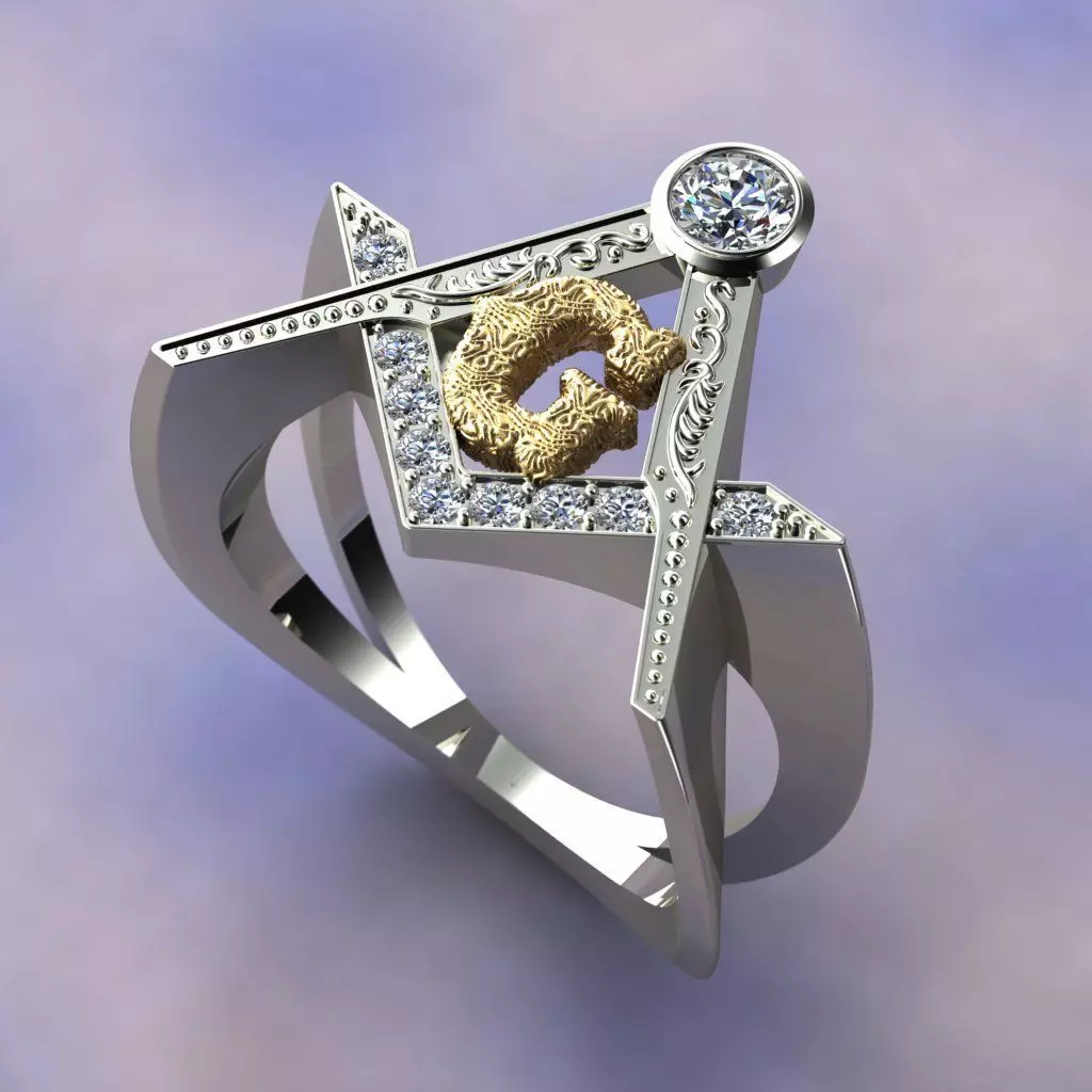 mason ring 3D print model_0