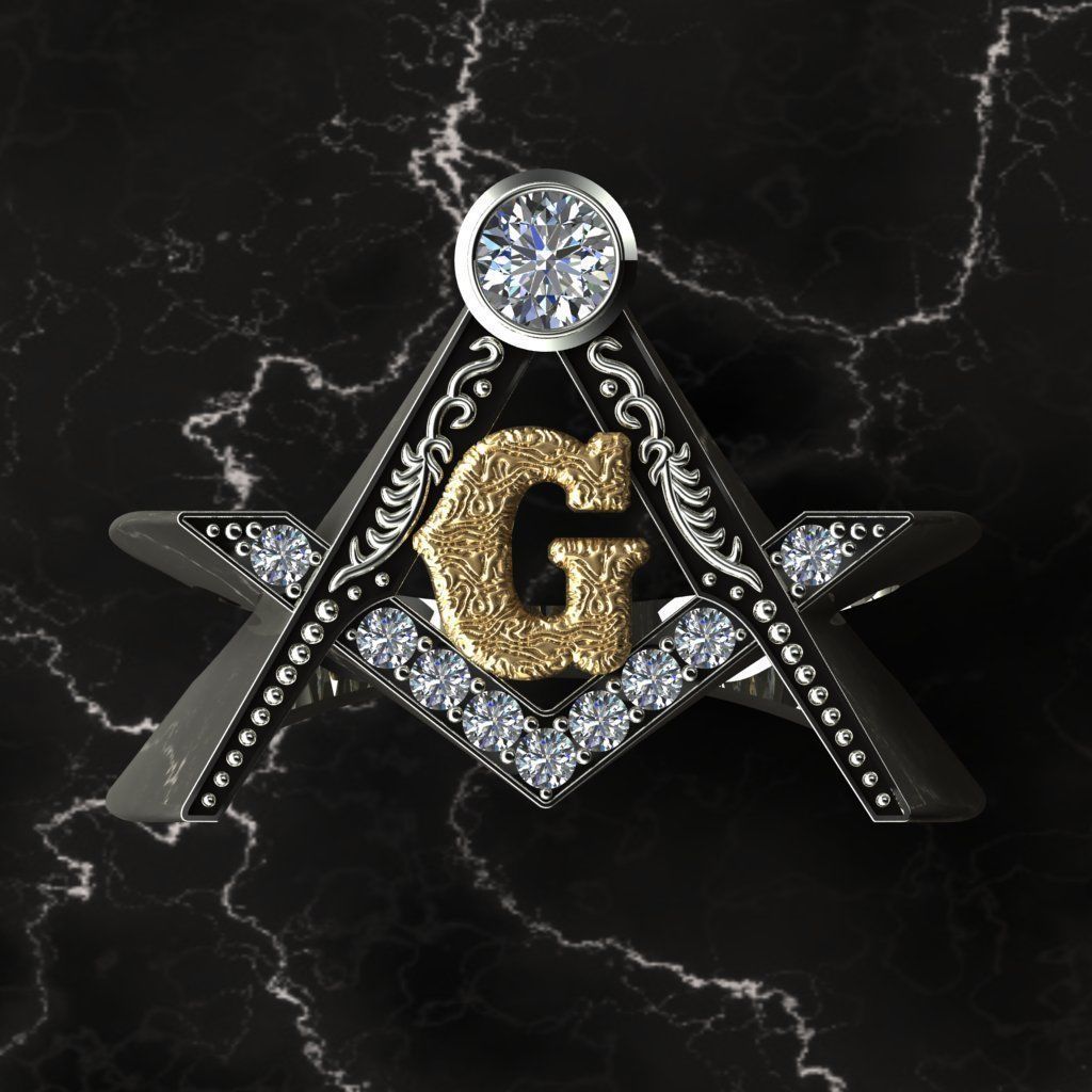 mason ring 3D print model_1