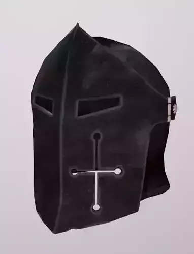 Paladin helmet Low-poly game ready