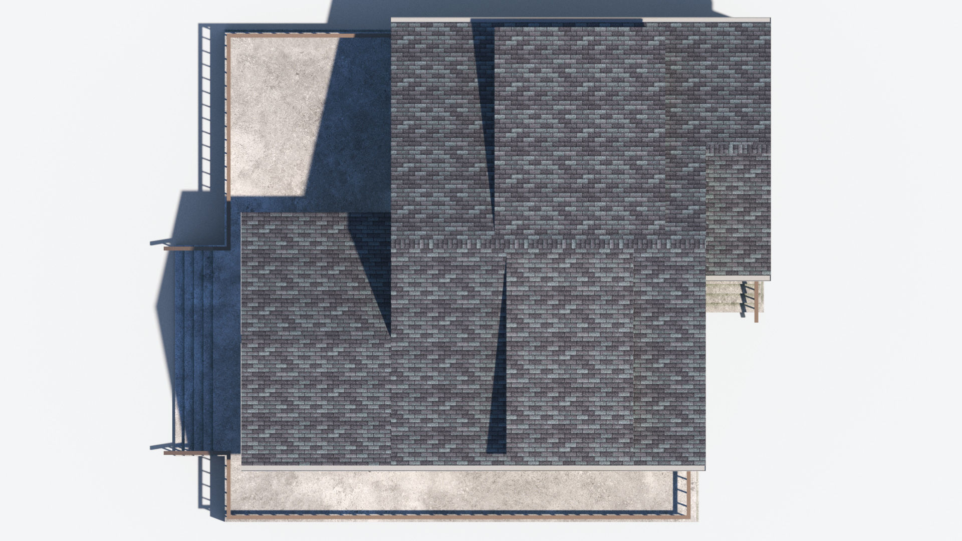 Residential House 5 Low-poly 3D model_13