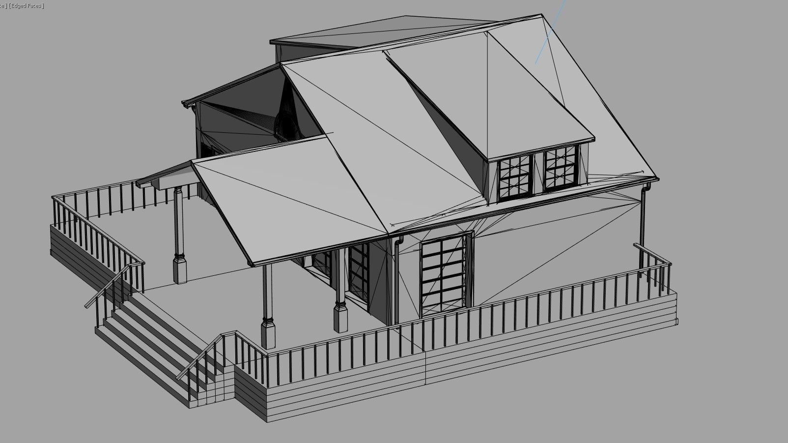 Residential House 5 Low-poly 3D model_19