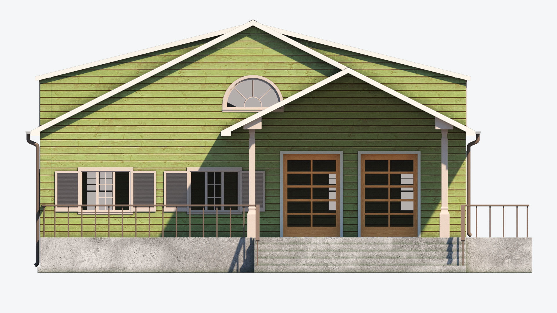 Residential House 5 Low-poly 3D model_11