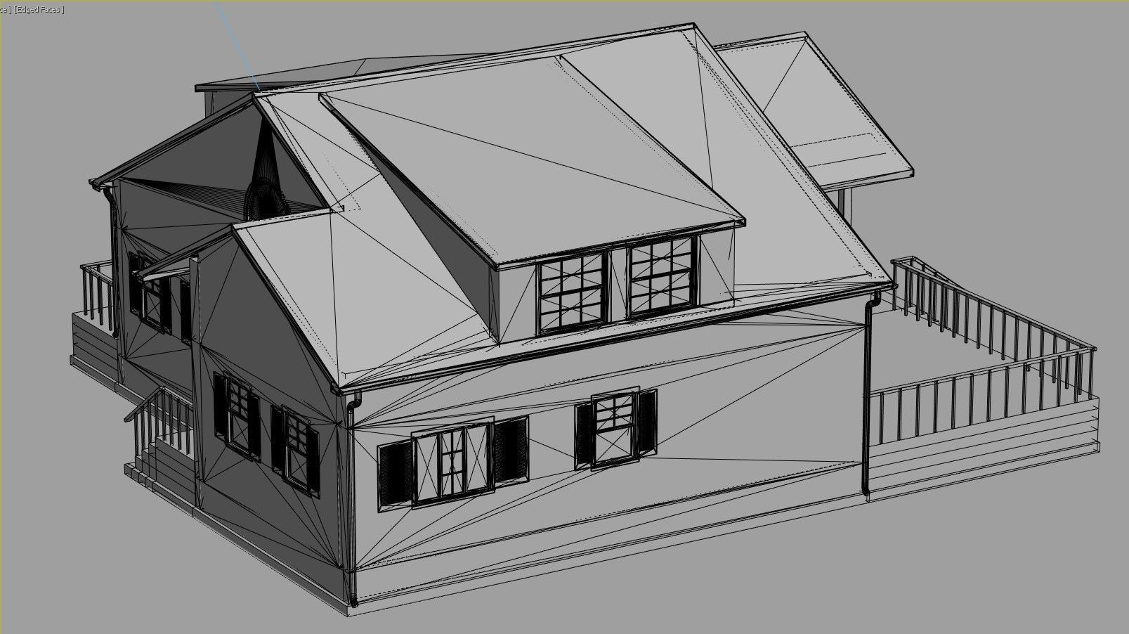 Residential House 5 Low-poly 3D model_20