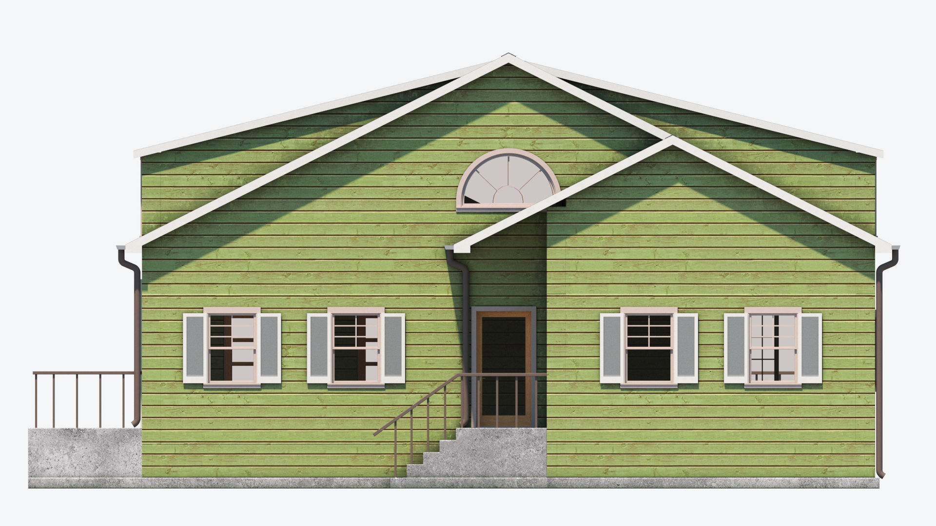 Residential House 5 Low-poly 3D model_12
