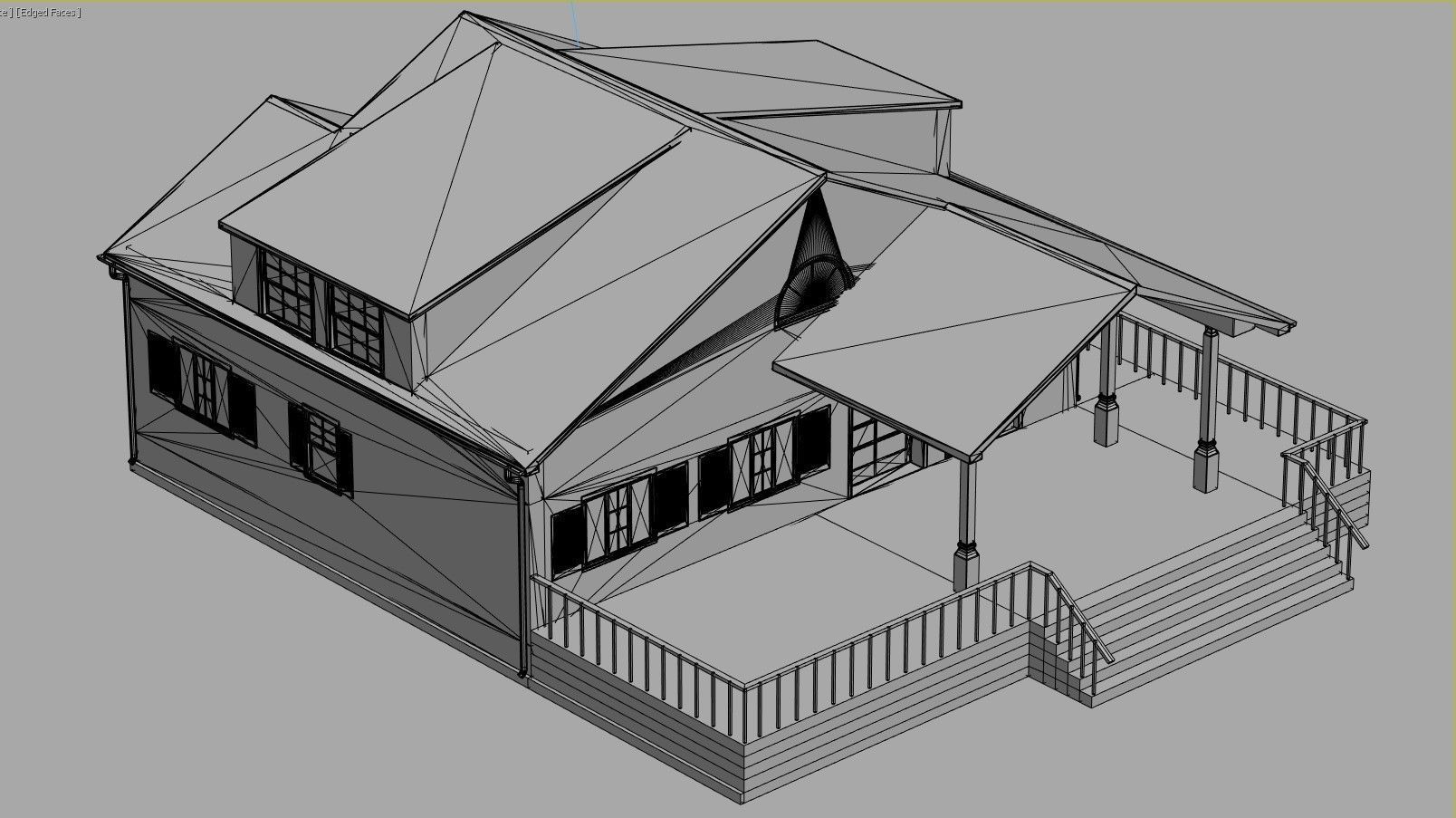 Residential House 5 Low-poly 3D model_18