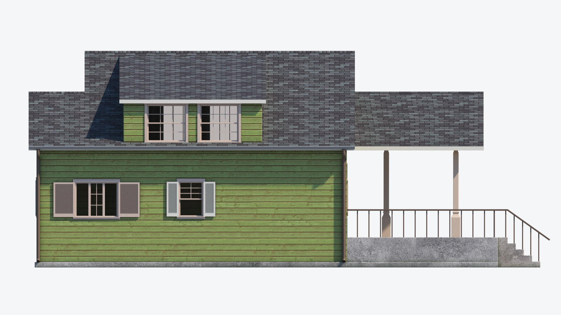 Residential House 5 Low-poly 3D model_10