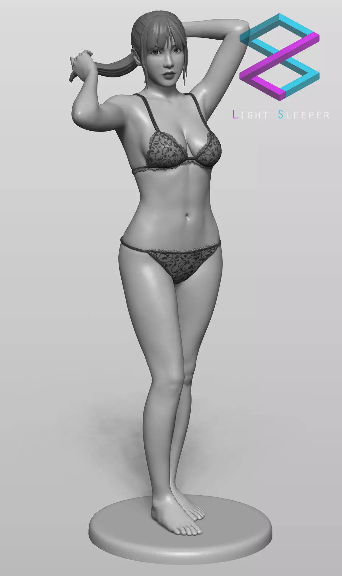 Lingerie Girl 3D print model_0