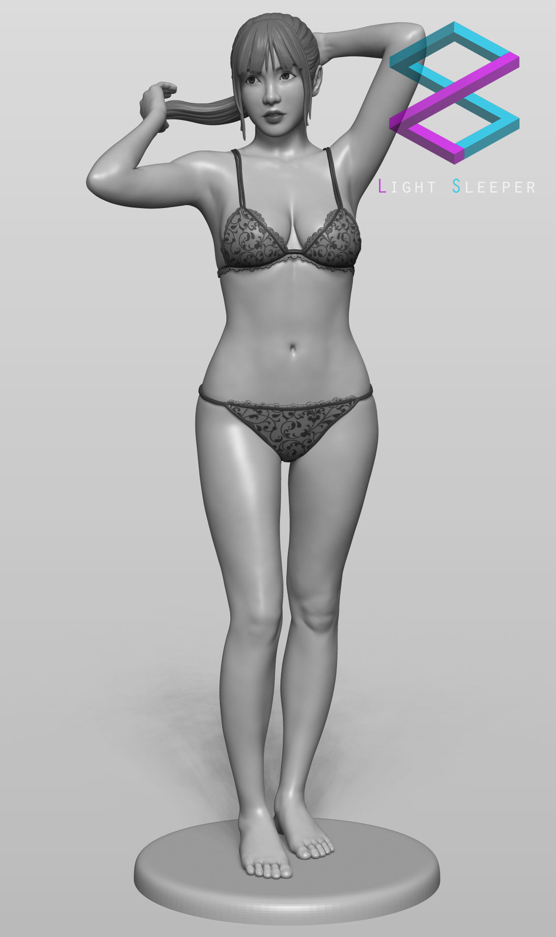Lingerie Girl 3D print model_1