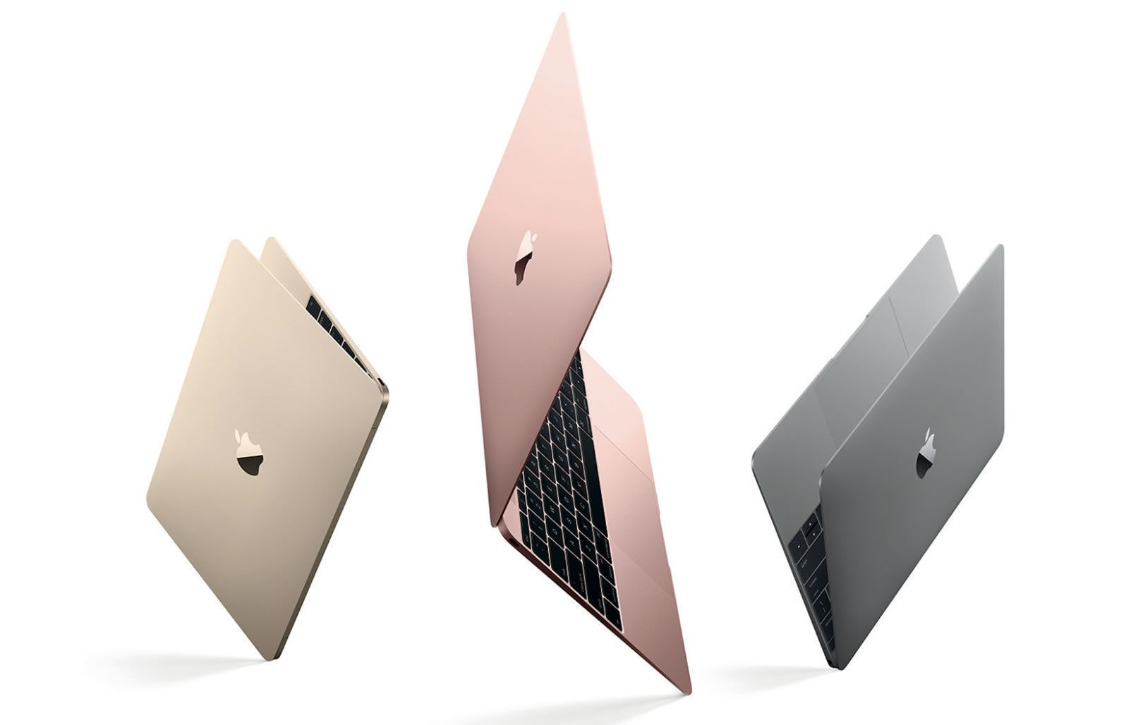 Macbook silver gold Space Gray 3D model_3