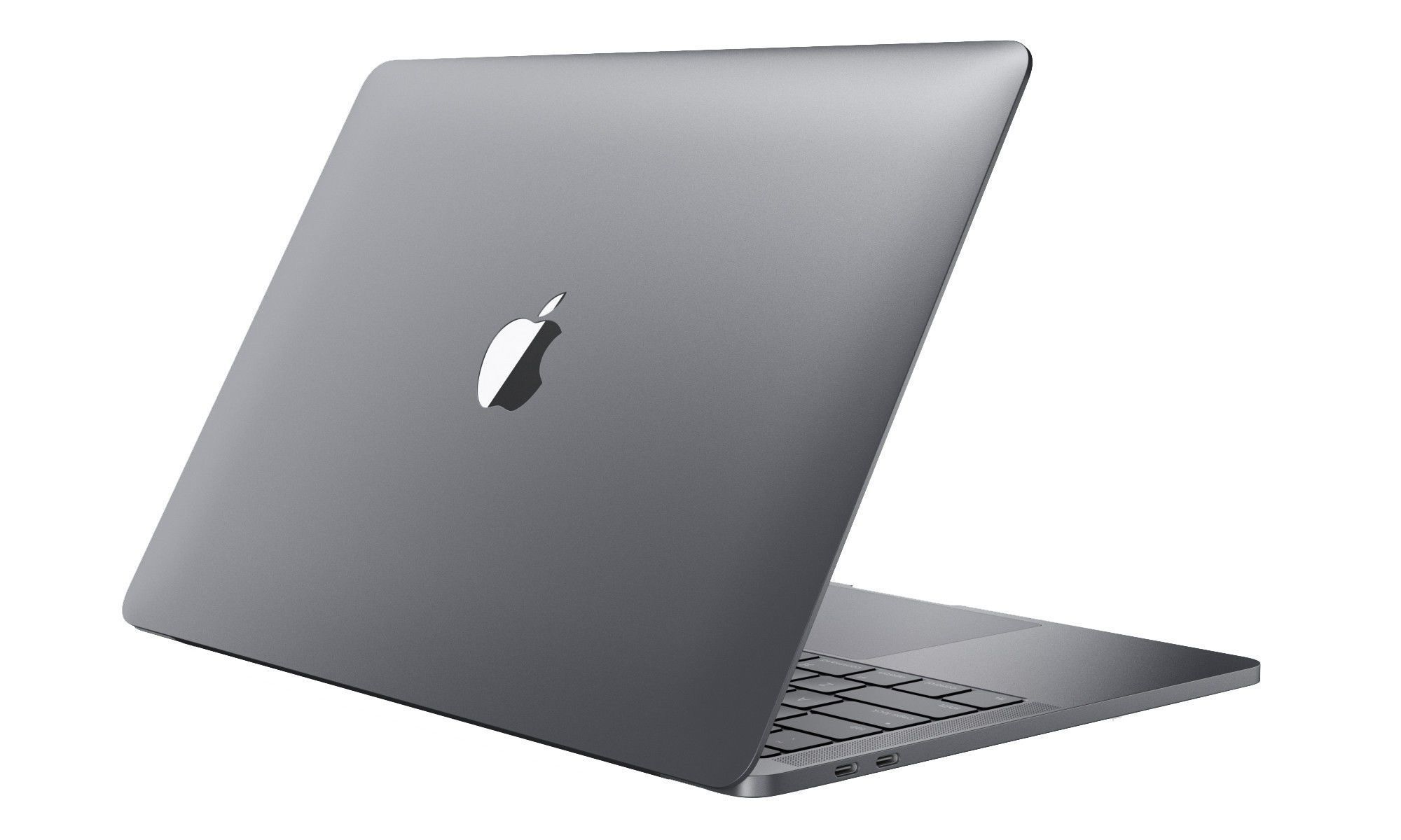 Macbook silver gold Space Gray 3D model_8
