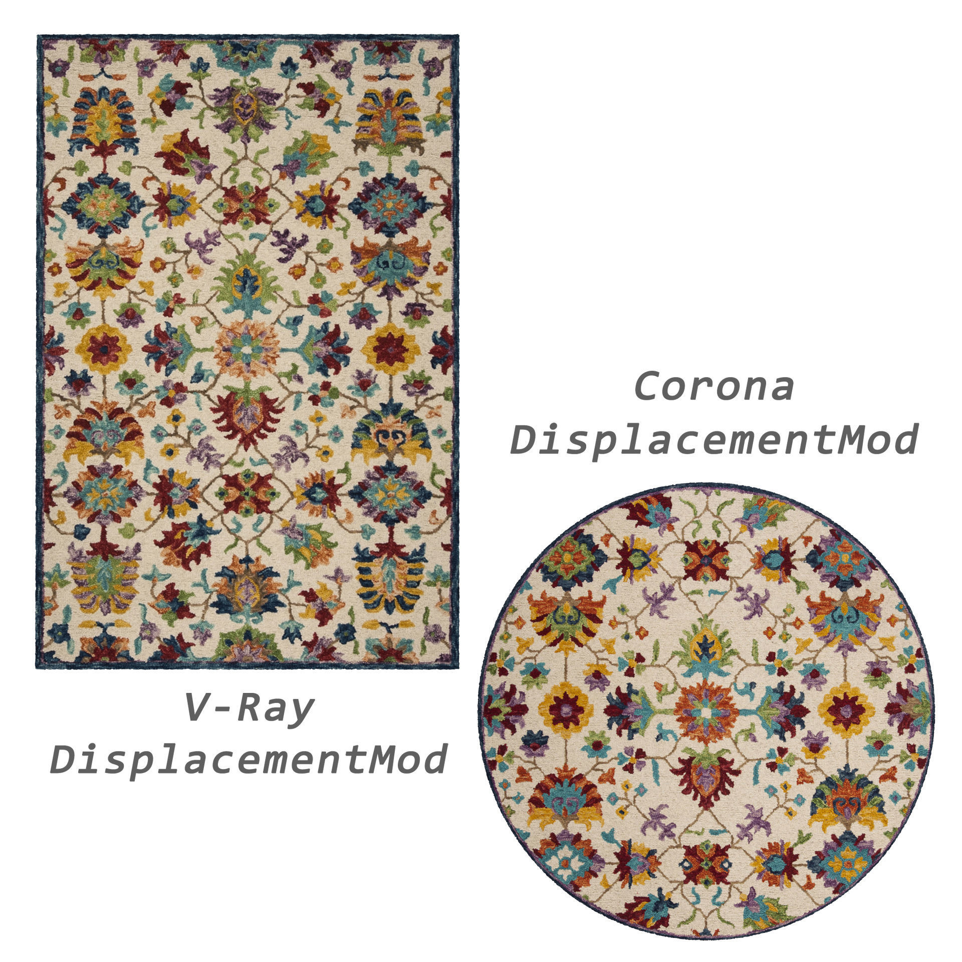Rugs No 234 Low-poly 3D model_2