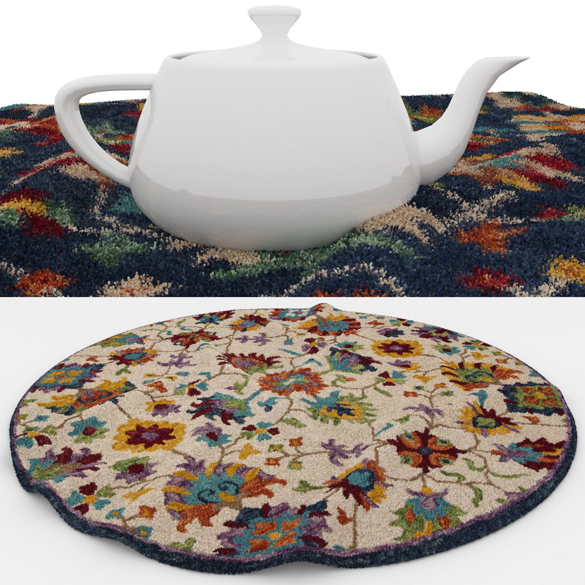 Rugs No 234 Low-poly 3D model_1