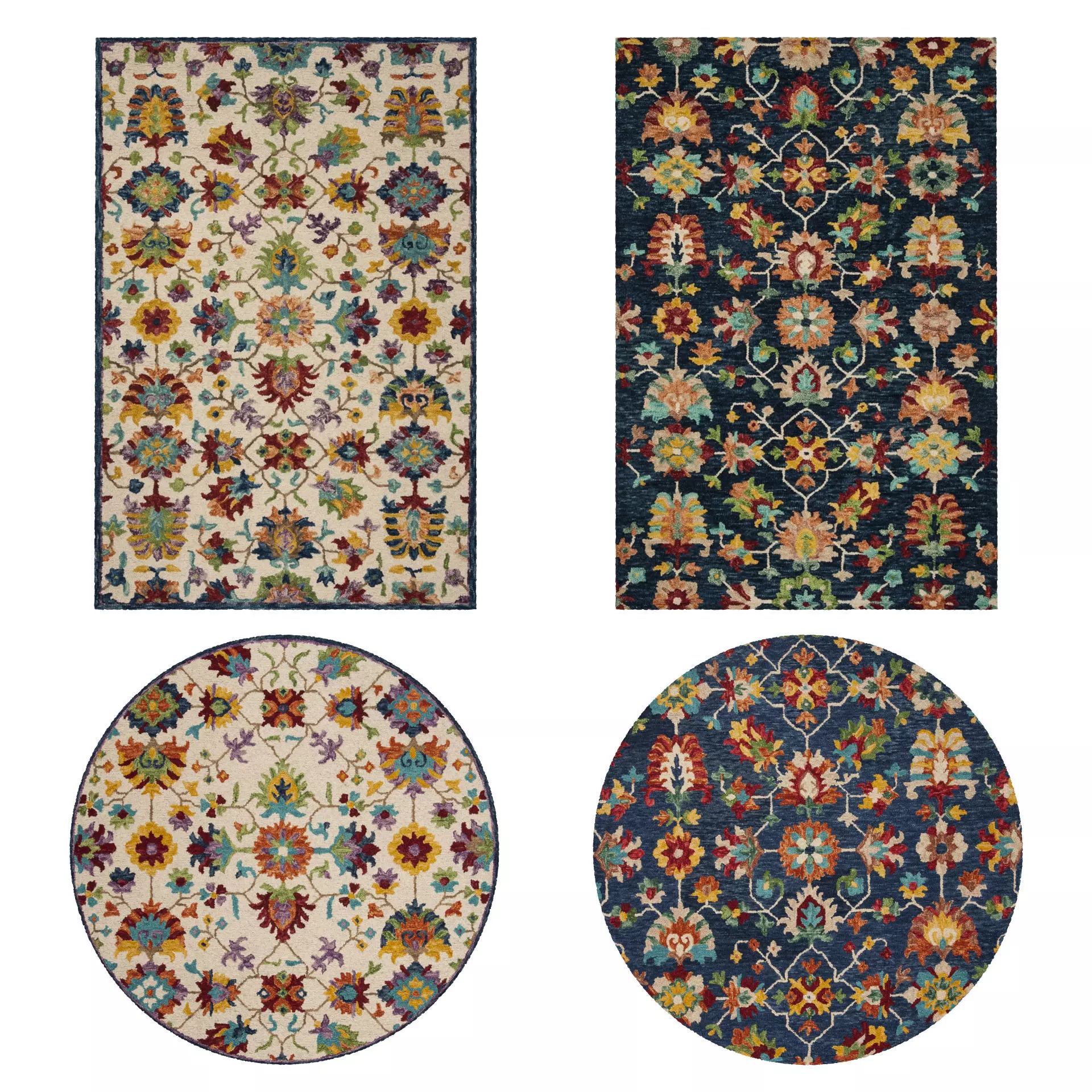 Rugs No 234 Low-poly 3D model_0