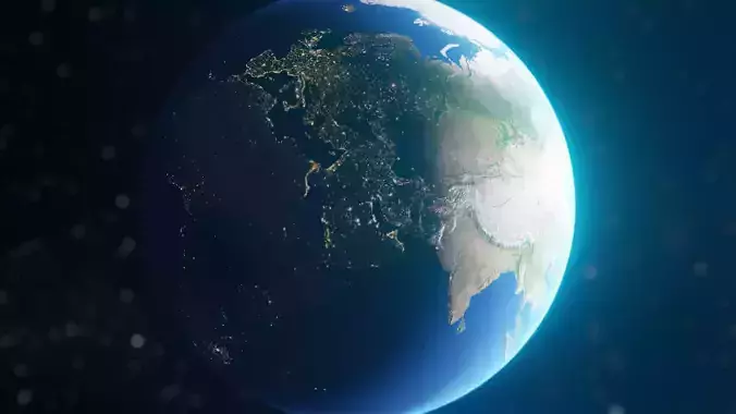 Earth  Low-poly 3D model